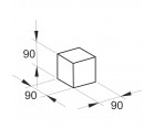 Пресс-форма брикет «Кубик 90»