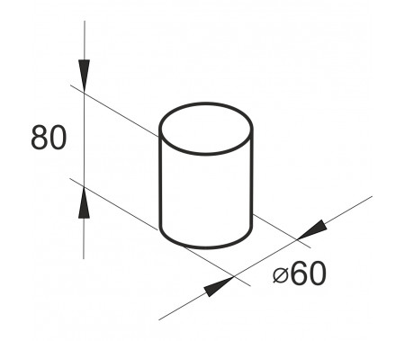 Пресс-форма брикет цилиндрический D=60mm Н=80мм