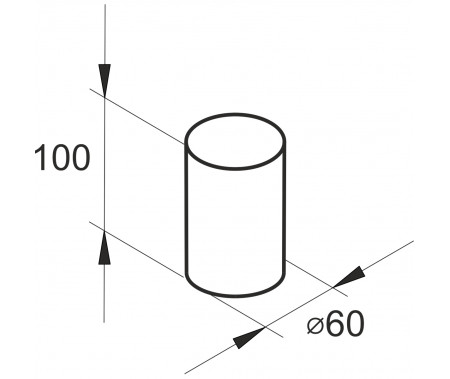 Матрица для брикета цилиндрического D=60mm Н=100мм