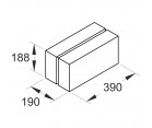 Пресс-форма для камня стенового полнотелого с канавкой для раскола