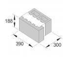 Матрица для стенового рядового камня «Теплый блок» DM-46