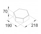 Пресс-форма для плитки «Шестигранник» Н=60, 70, 80мм
