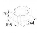 Матрица для цементной плитки «Толстушка» Н=60, 70, 80мм