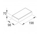 Пресс-форма для тротуарной плитки «Прямоугольная 200х100» Н=60, 70, 80мм