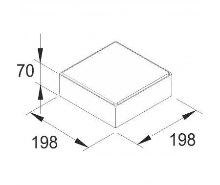 Матрица для плитки«Квадрат 200» Н=60, 70, 80мм